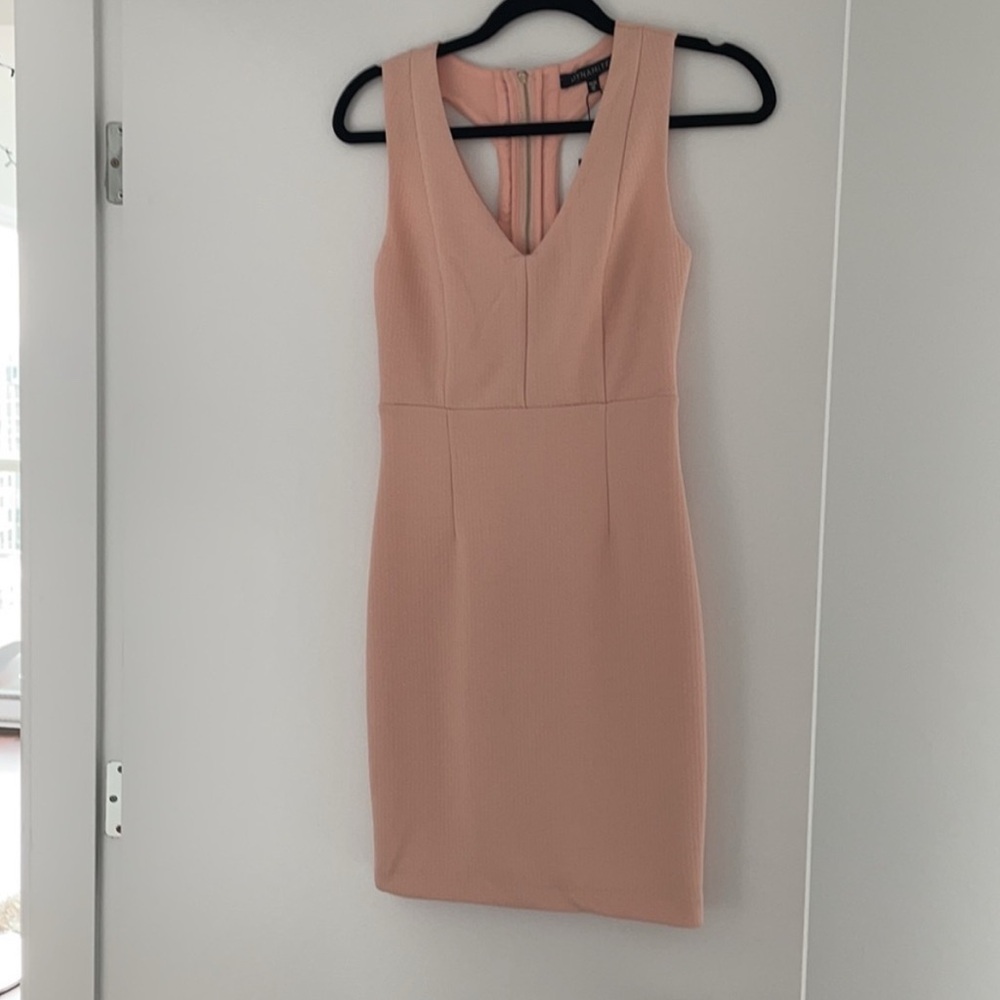Pastel Pink Sleeveless cutout Dress